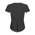 Femmes Workout Gym Sports Tops Gym Soft Breathable Stretch Fitness Running Yoga T-shirt